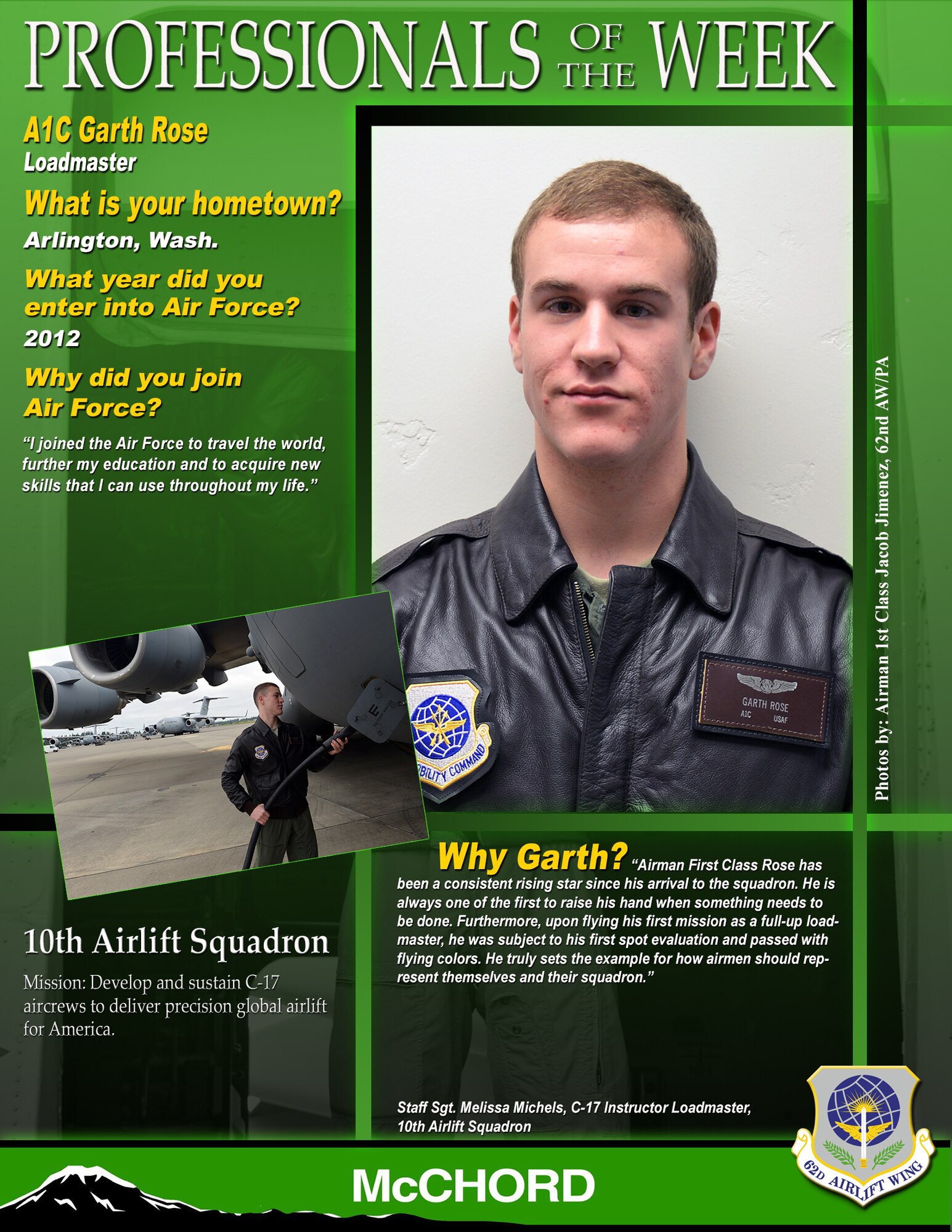 Airman 1st Class Garth Rose (U.S. Air Force graphic/Adamarie Lewis-Page) 