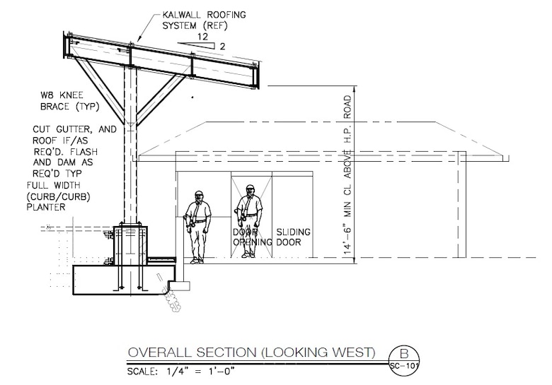 South Gate Canopy Construction 45th Space Wing Article Display