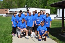 The Federal Research Center at White Oak, home to the AEDC Hypervelocity Wind Tunnel 9, in Silver Spring Md. hosts the White Oak Classic 5K run and 2.5 mile walk each year in which Tunnel 9 personnel participate. Last month 15 Tunnel 9 individuals participated with more than 1,000 participants from the Federal Drug Administration (FDA). Tunnel 9 personnel train as a group to prepare for the race. Pictured on the back row, left to right is Lindsay Haig, Mike Fain, Bob Hurt, Arnold Collier and Dan Marren; on the middle row, left to right is Jeanette Moreno, Christine Ewing, Sarah Cole, Dennis Huprich and Mike Metzger; on the front row, left to right is John Lafferty (kneeling), Terry Mullin, Jeff Waldo, Oscar Villegas (kneeling) and Mick Marana.