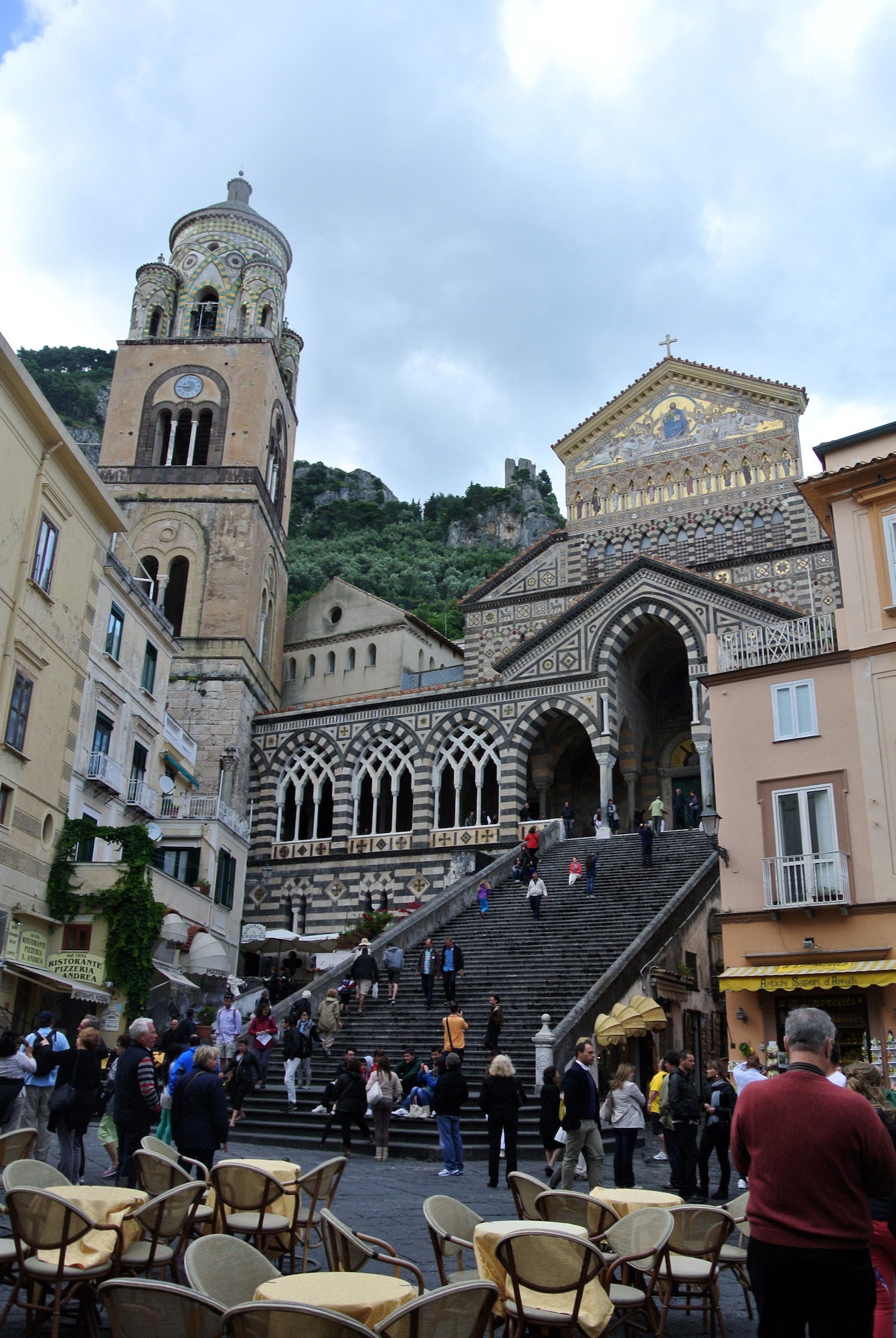 St. Andrew’s Cathedral sits in the heart of Amalfi City and overlooks the Piazza Duomo. The ninth century cathedral has breathtaking architecture inspired by Gothic, Baroque, Romanesque and Byzantine elements. (U.S. Air Force photo/Senior Airman Michael Battles)