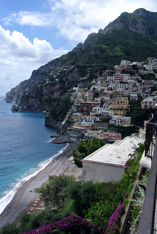 Positano is one of several towns located on the Amalfi coast and offers gorgeous beaches, stunning ocean vistas, as well as great shopping and nightlife. (U.S. Air Force photo/Senior Airman Michael Battles)