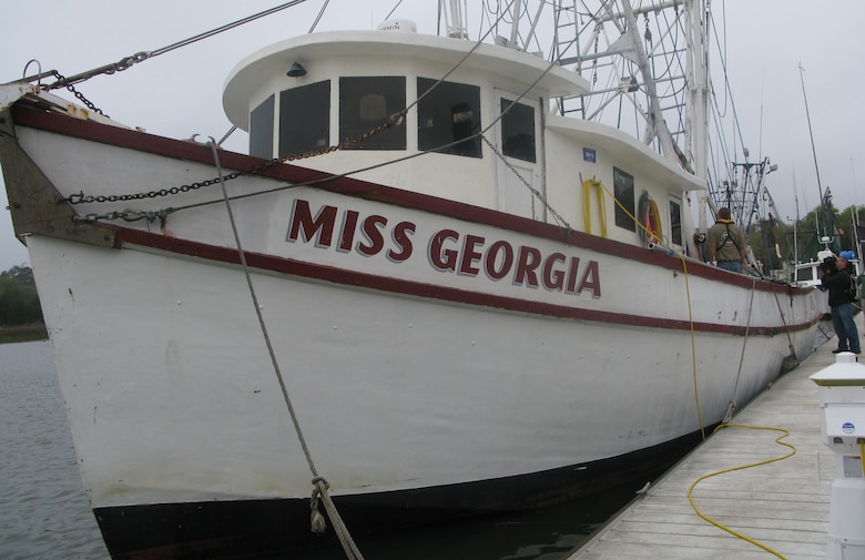 The Miss Georgia was one shrimp boat that was used to deploy wash probes in Charleston Harbor.