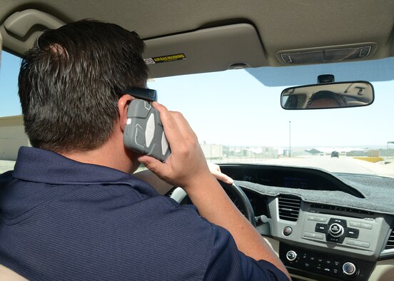 Distracted driving can be deadly. (U.S. Air Force photo by Melissa Buchanan)
