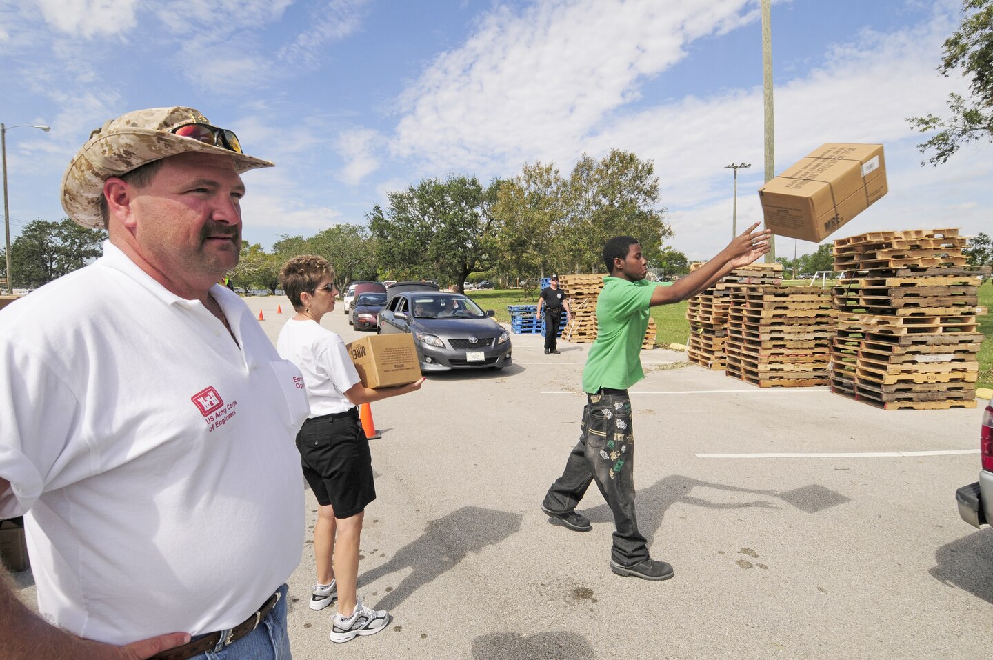 Every year USACE sends hundreds of people to respond to disasters around the world. More than 40 specially trained response teams around the country stand ready to perform a wide range of missions following disasters. 