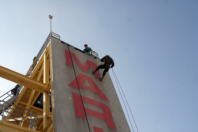 Drill instructors constantly watch recruits, on top of the tower as well as below, in order to ensure recruits' safety.