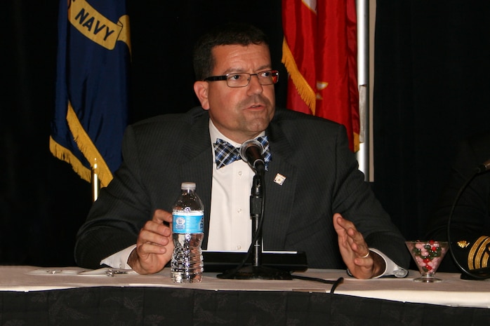 Mr. James Smerchansky, chief engineer for the Marine Corps and deputy commander for Systems Engineering, Interoperability, Architectures and Technology at Marine Corps Systems Command, spoke May 29 at the 12th Annual Naval Information Technology Day in Tyson’s Corner, Va. The meeting was sponsored by the Northern Virginia Chapter of the Armed Forces Communications and Electronics Association. As a participant on the Future Requirements and Capabilities Panel, Smerchansky spoke about innovation and how industry could seek business opportunities in the federal government and Marine Corps. 