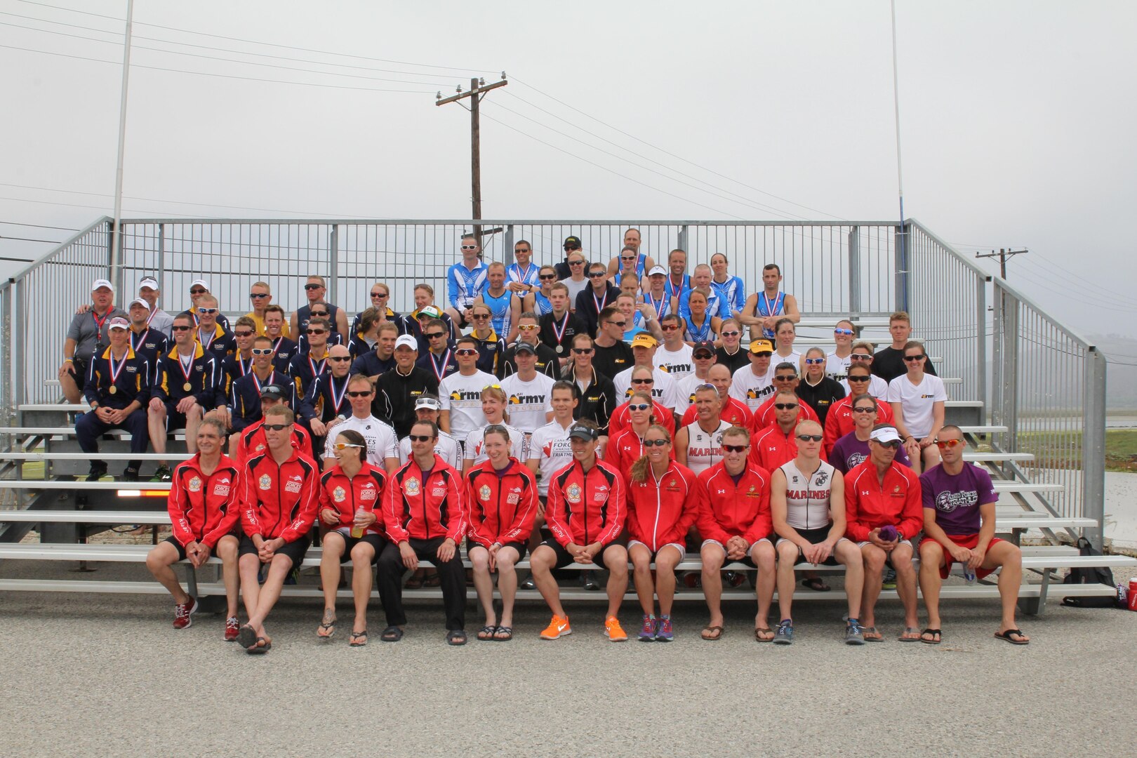 Athletes from across the Services to include Canadian Forces team compete at the 2013 Armed Forces Triathlon Championship at NBVC, CA on 1 Jun  