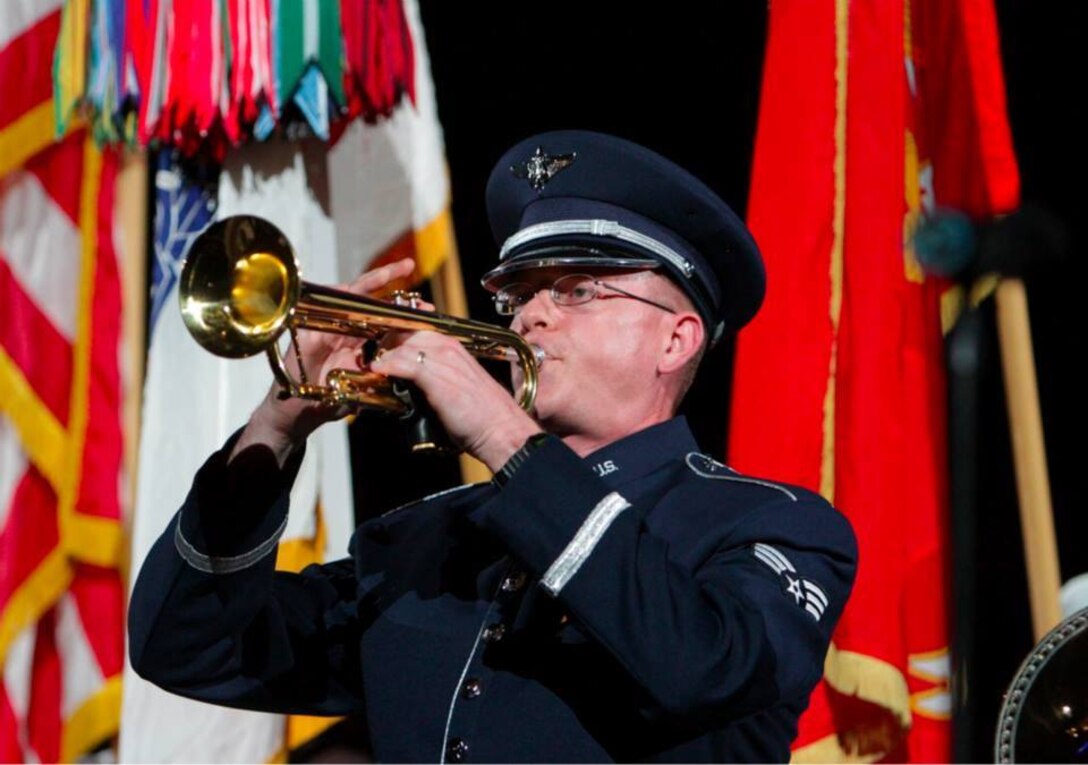Gateway Brass performs the National Anthem in honor of Memorial Day at the San Antonio Talons Game.