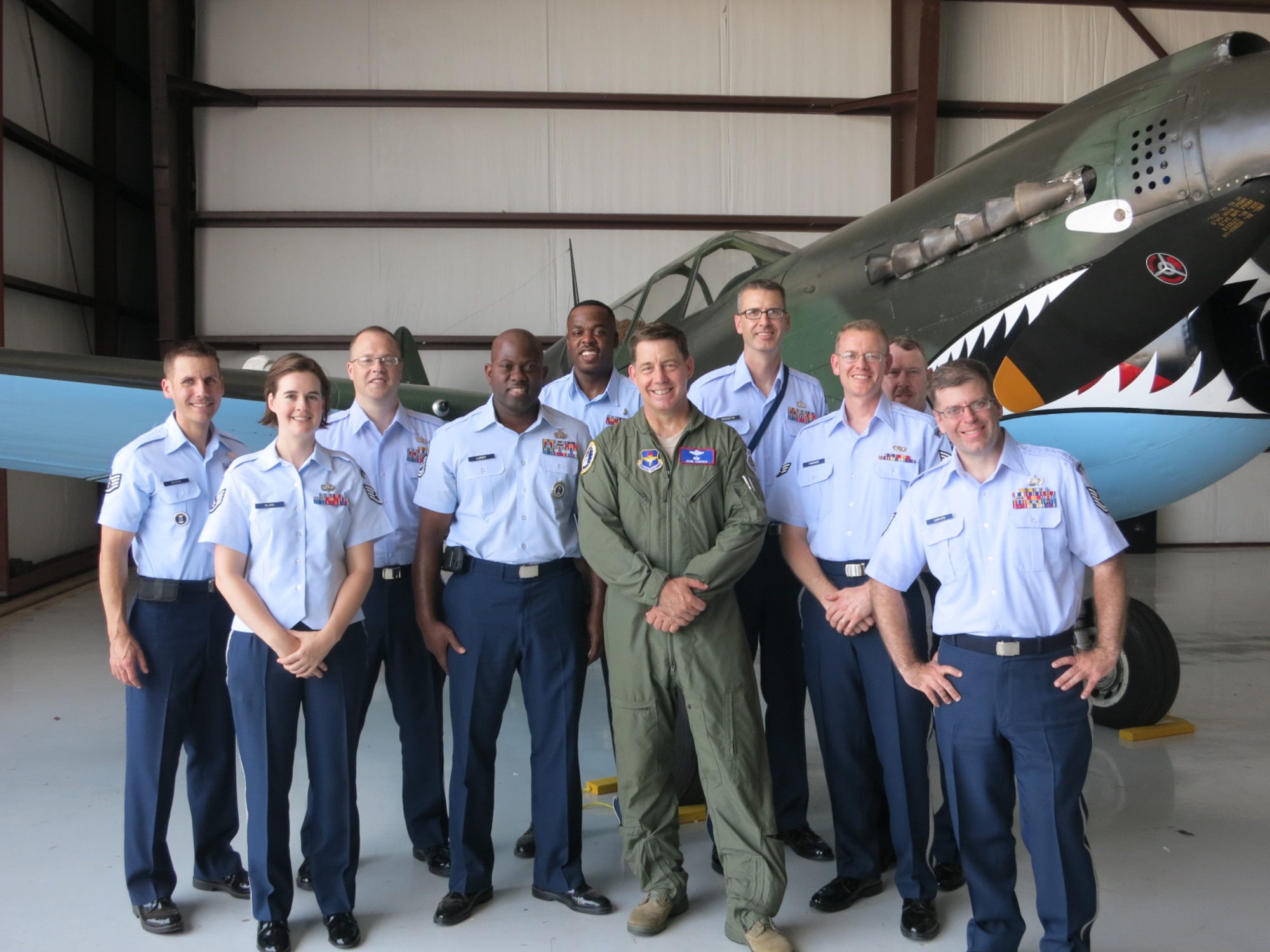 Gateway Brass performs an Armed Forces Day Tribute concert at Hondo Army Airfield Fly-In 2013, Hondo, TX.