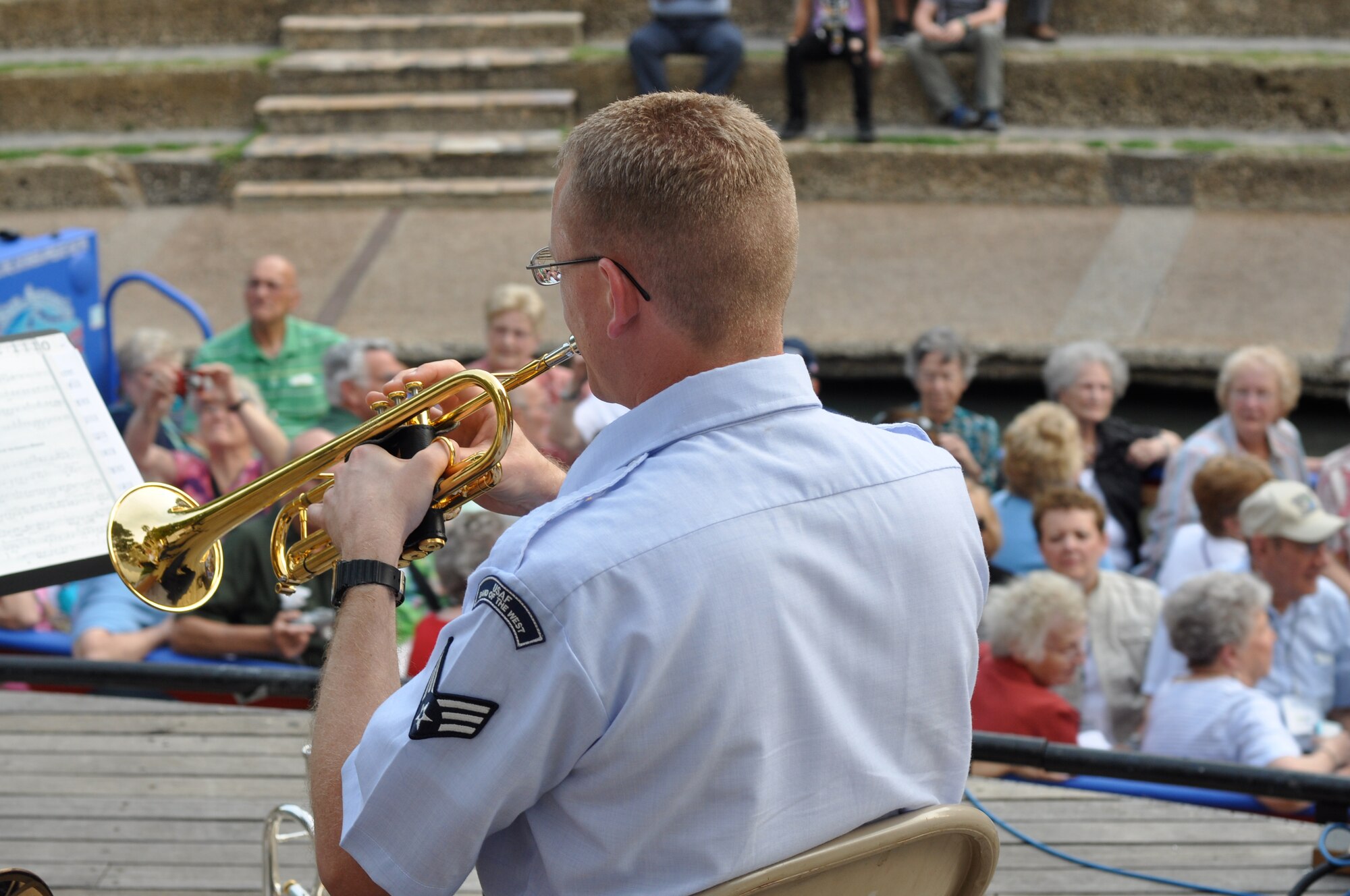 Gateway Brass performs a Memorial Day Tribute concert at La Vallita's Arneson River Theater.