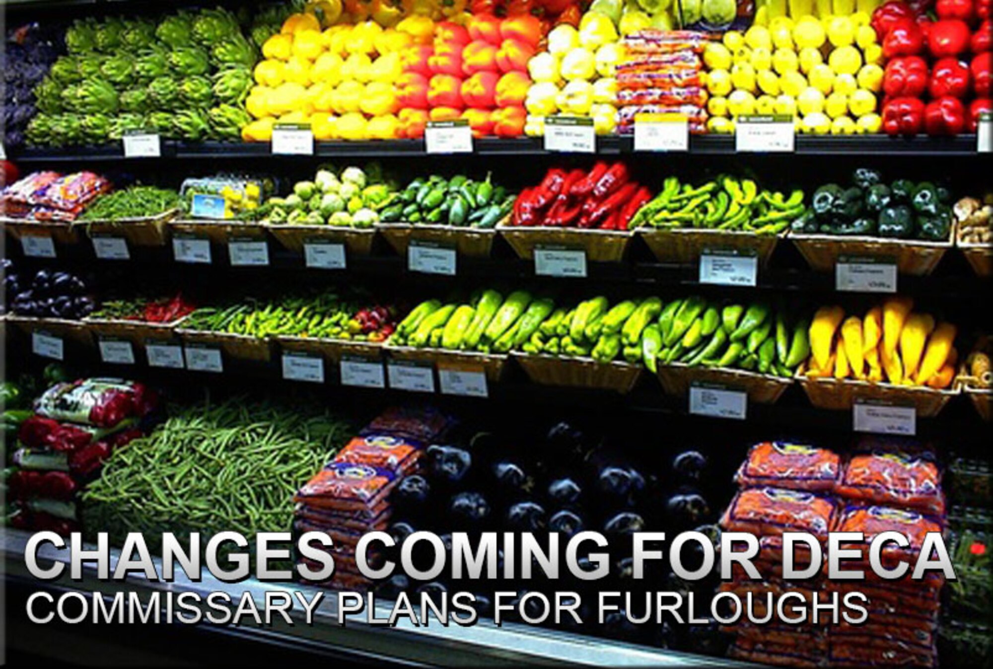 U.S. Air Force Air Commandos can expect to have the commissary closed on Mondays and Tuesdays when furloughs are implemented at Cannon Air Force Base, N.M. The closures will be for up to 11 days between July 8 and Sept. 30, 2013. (U.S. Air Force graphic/Senior Airman Alexxis Pons Abascal) 
