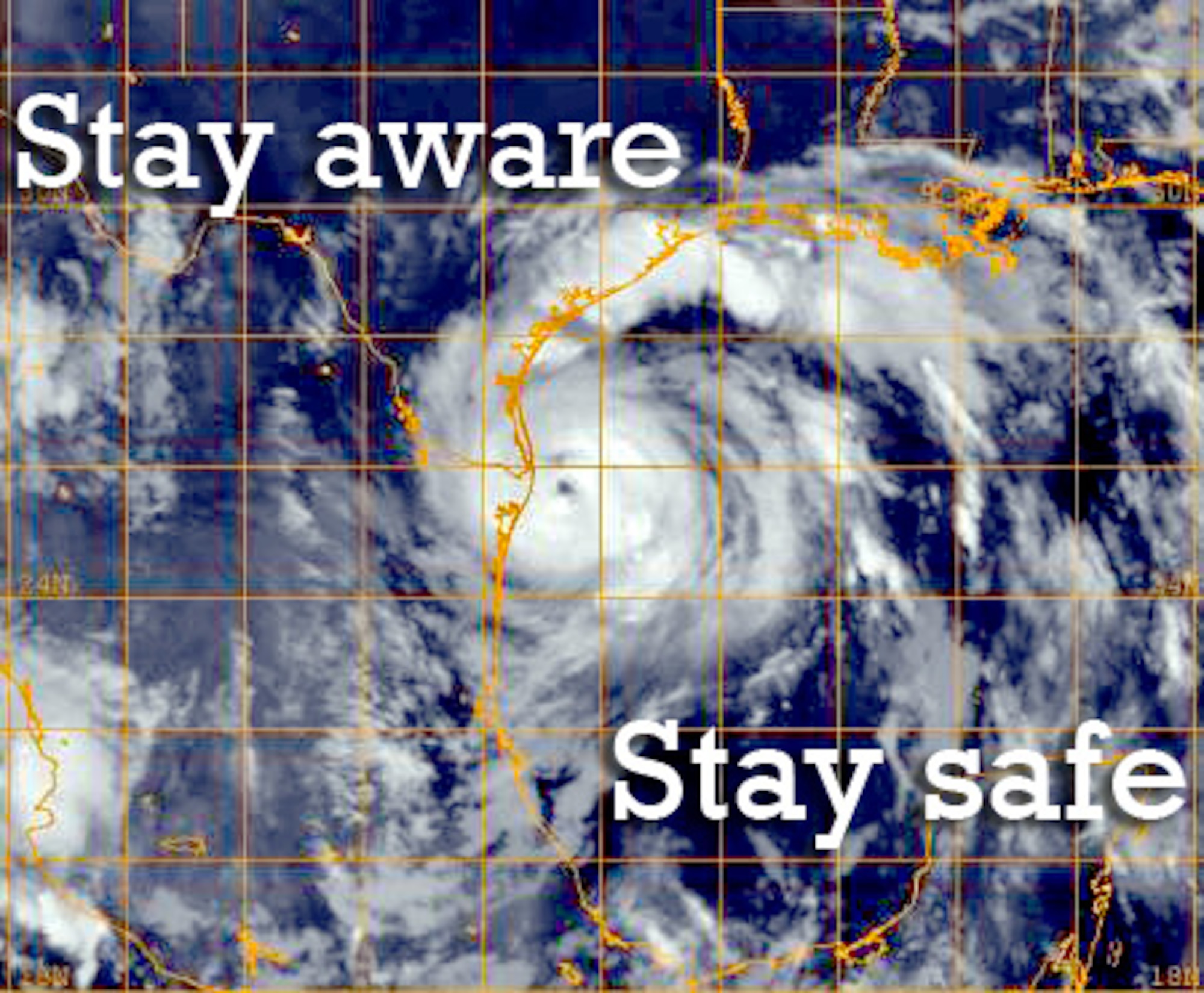 Hurricane season is upon us in the Atlantic region and Airmen at Seymour Johnson Air Force Base, N.C., are encouraged to maintain readiness until November 30. (U.S. Air Force graphic by Airman 1st Class John Nieves Camacho/Released)