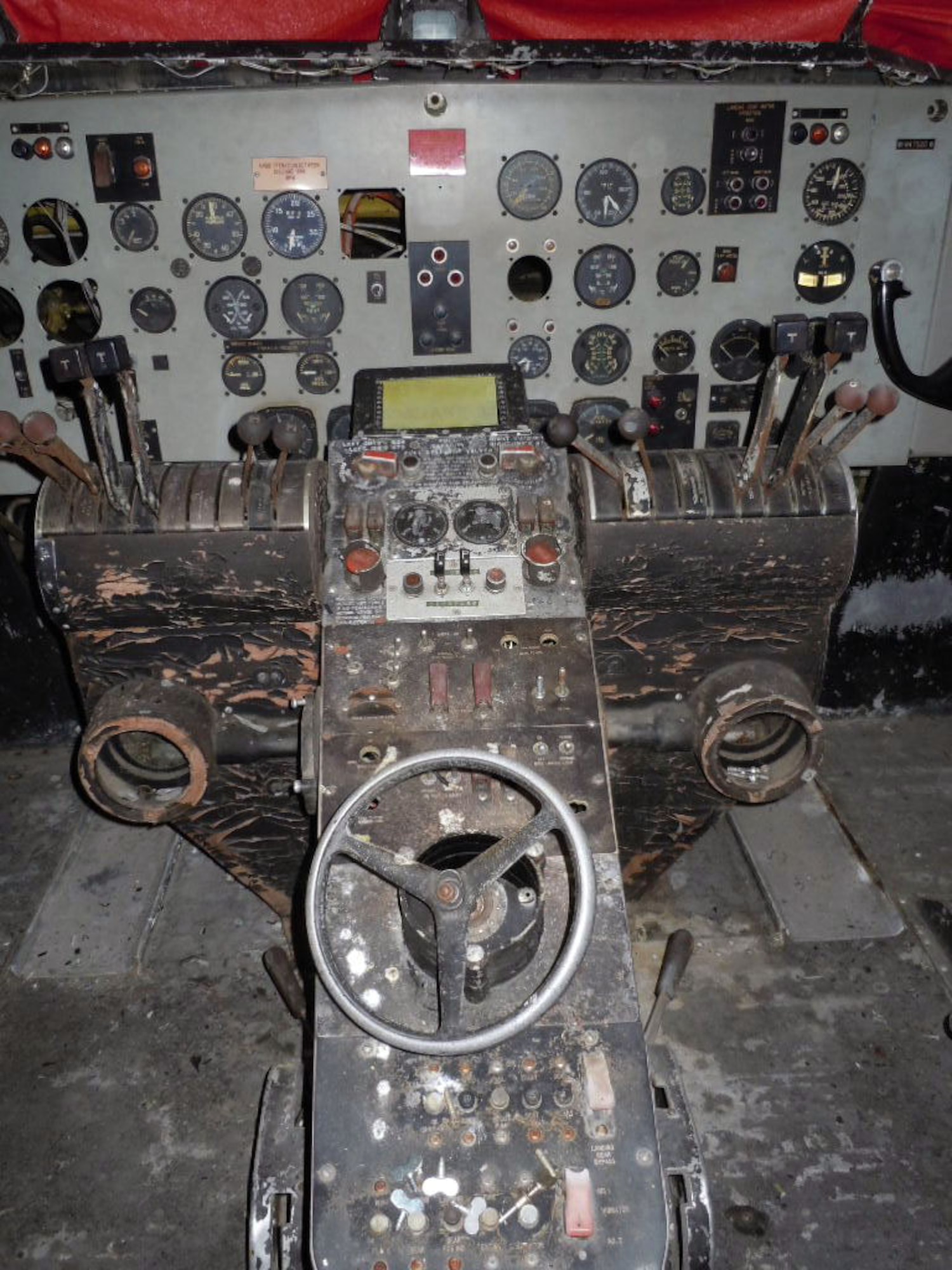 DAYTON, Ohio -- This photo shows the amount of work needed in the C-82 flight deck. (Photo courtesy of Garry Guthrie)