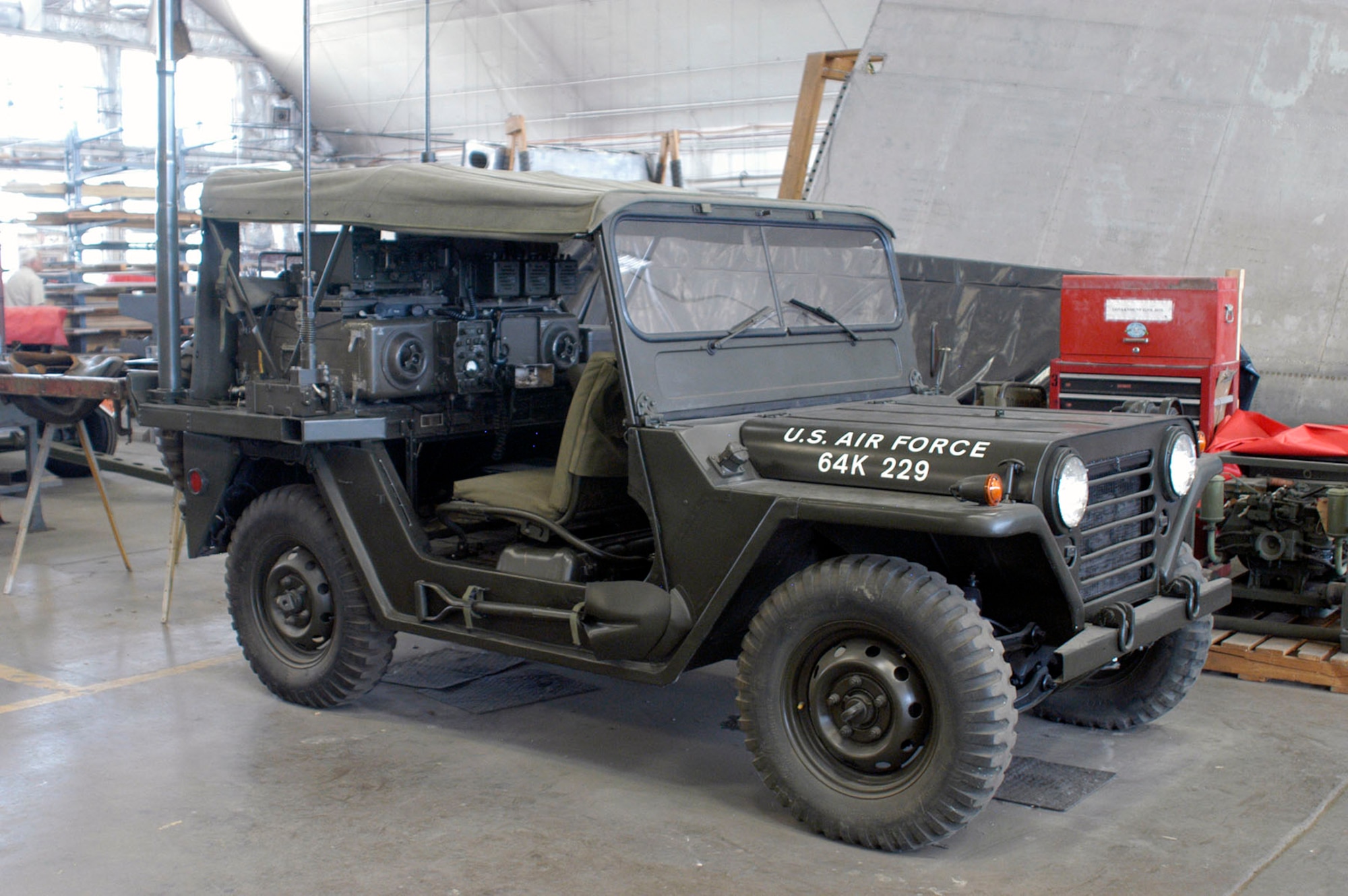 DAYTON, Ohio (06/2013) -- Volunteers have nearly completed restoration work on the M151 Jeep. (U.S. Air Force photo)