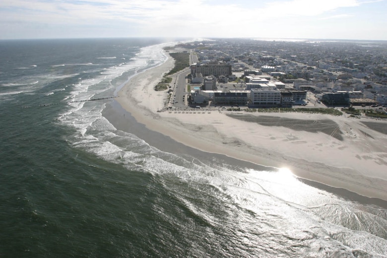 The Hereford Inlet to Cape May Inlet Study is evaluating erosion and storm damage potential for the municipalities on Five Mile Island.  Erosion has adversely affected the beach and dunes in North Wildwood increasing the risk of storm damage, while excessive accretion of sand along the central and southern portions of the island has caused health, environmental, and storm-water drainage problems in Wildwood Crest. 