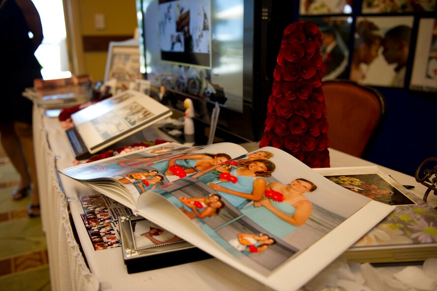 Hurlburt Field's Soundside Club hosted a bridal expo open to the public June 2, 2013. The bridal expo showcased the Soundside Club as a wedding venue and gave vendors the opportunity to network with future brides that may be interested in purchasing merchandise and utilizing their services. (U.S. Air Force photo by Staff Sgt. John Bainter)