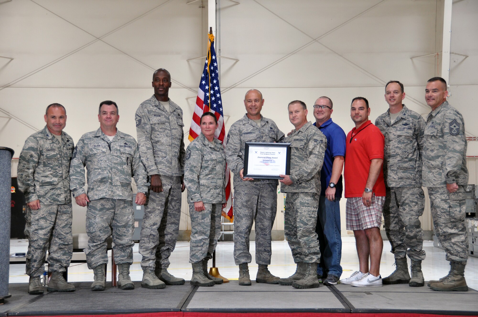 Senior Airman Matthew Dinsdale, 924th Maintenance Squadron, was presented the Diamond Sharp award at the 924th Fighter Group’s Commanders Call during the June Unit Training Assembly. 