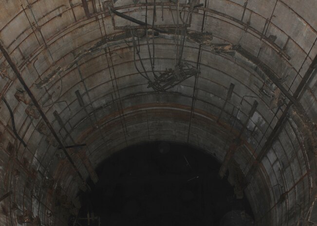 A photo of what used to be the 851st Strategic Missile Squadron, Titan 1 Intercontinental Ballistic Missile Complex 4C missile silo at Chico, Calif., May 23, 2013. The silos housed the HGM-25A Titan 1 the United States, first multistage Intercontinental Ballistic Missile. (U.S. Air Force photo by Senior Airman Allen Pollard/Released)