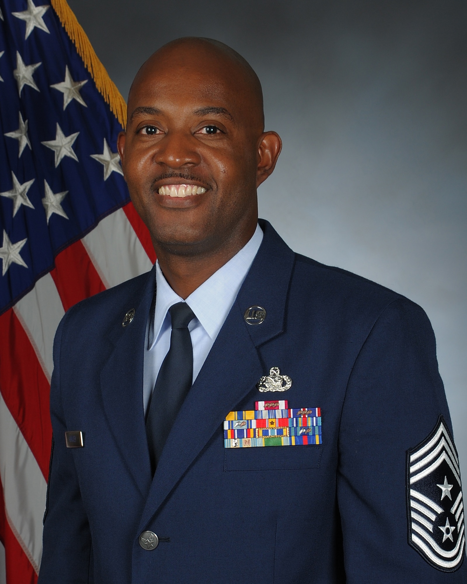 Chief Master Sgt. Cameron B. Kirksey (pictured), previously the command chief for the 482nd Fighter Wing, Homestead Air Reserve Base, Fla., replaces Chief Master Sgt. Kathleen Buckner as the next AFRC command chief. Lt. Gen. James F. Jackson, chief of Air Force Reserve and AFRC commander, selected Kirksey for the top enlisted spot in the command. (U.S. Air Force photo)

