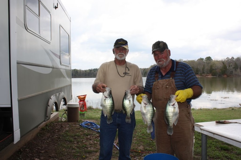 The Burns brothers caught a mess of crappie while Fishing Piney Bay Park on Lake Dardanelle last spring. 