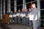 Ten students from the republic of Poland recently graduated from the first C-130 flying training class conducted by the Tennessee Air National Guard's 118th Airlift Wing in Nashville.