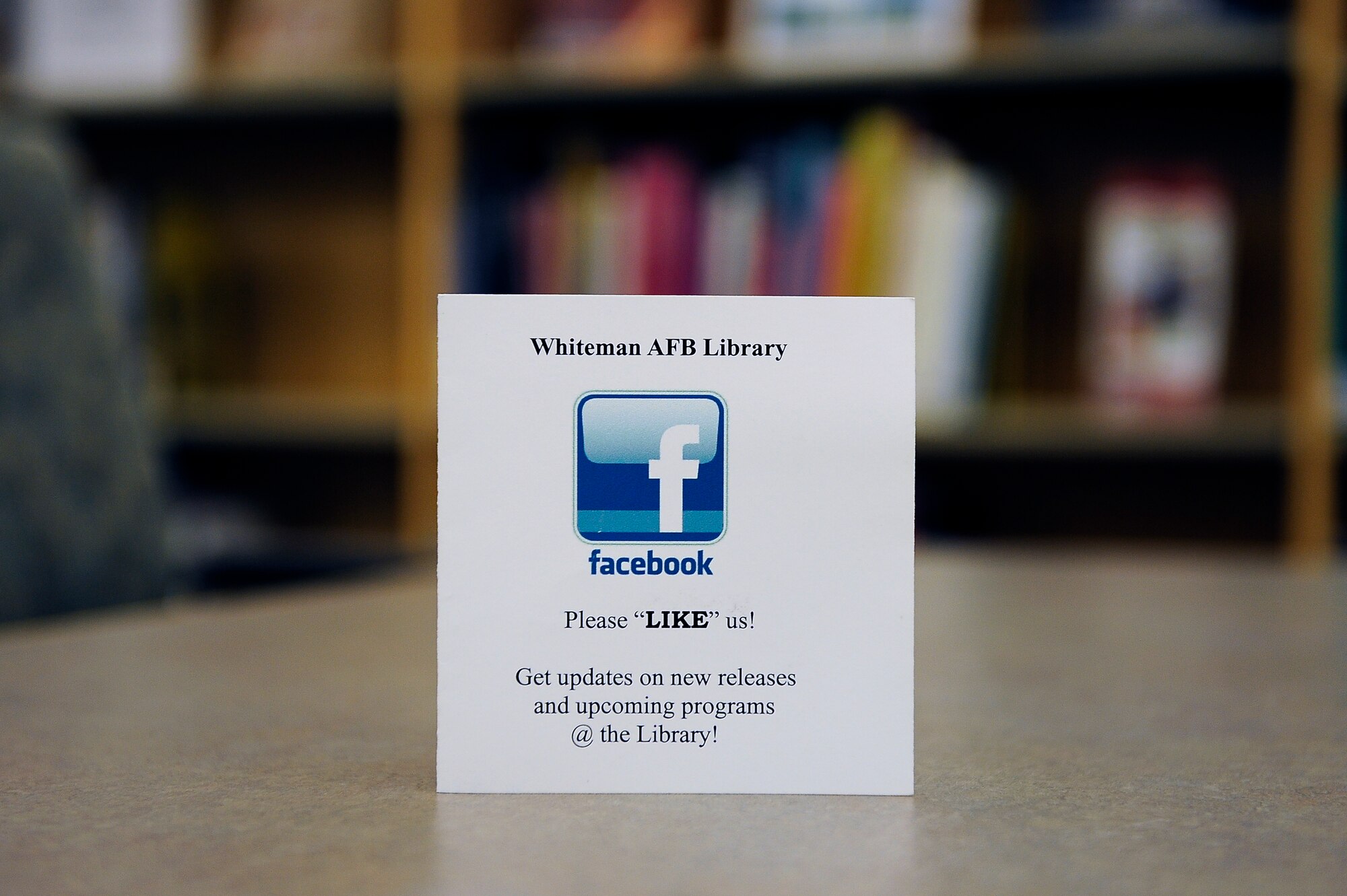 The Whiteman Air Force Base Library also has a presence on Facebook. The library offers many titles but will search other libraries in the region if a specific title is not available; for more information, check out their Facebook page. (U.S. Air Force photo by Airman 1st Class Shelby R. Orozco/Released)