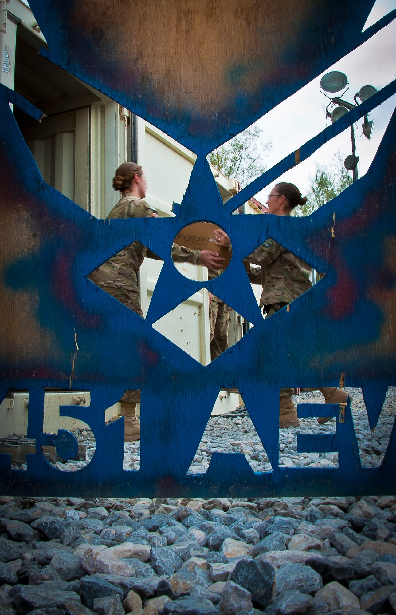 Airmen from the 451st Air Expeditionary Wing sort and store mail so that unit mail representatives can deliver it to Air Force personnel at Kandahar Airfield, Afghanistan, May 10, 2013. On average, the mail crews handle more than 50,000 pounds of mail a week. During the holiday season, roughly 130,000 pounds of mail is distributed weekly. (U.S. Air Force/photo Senior Airman Scott Saldukas)