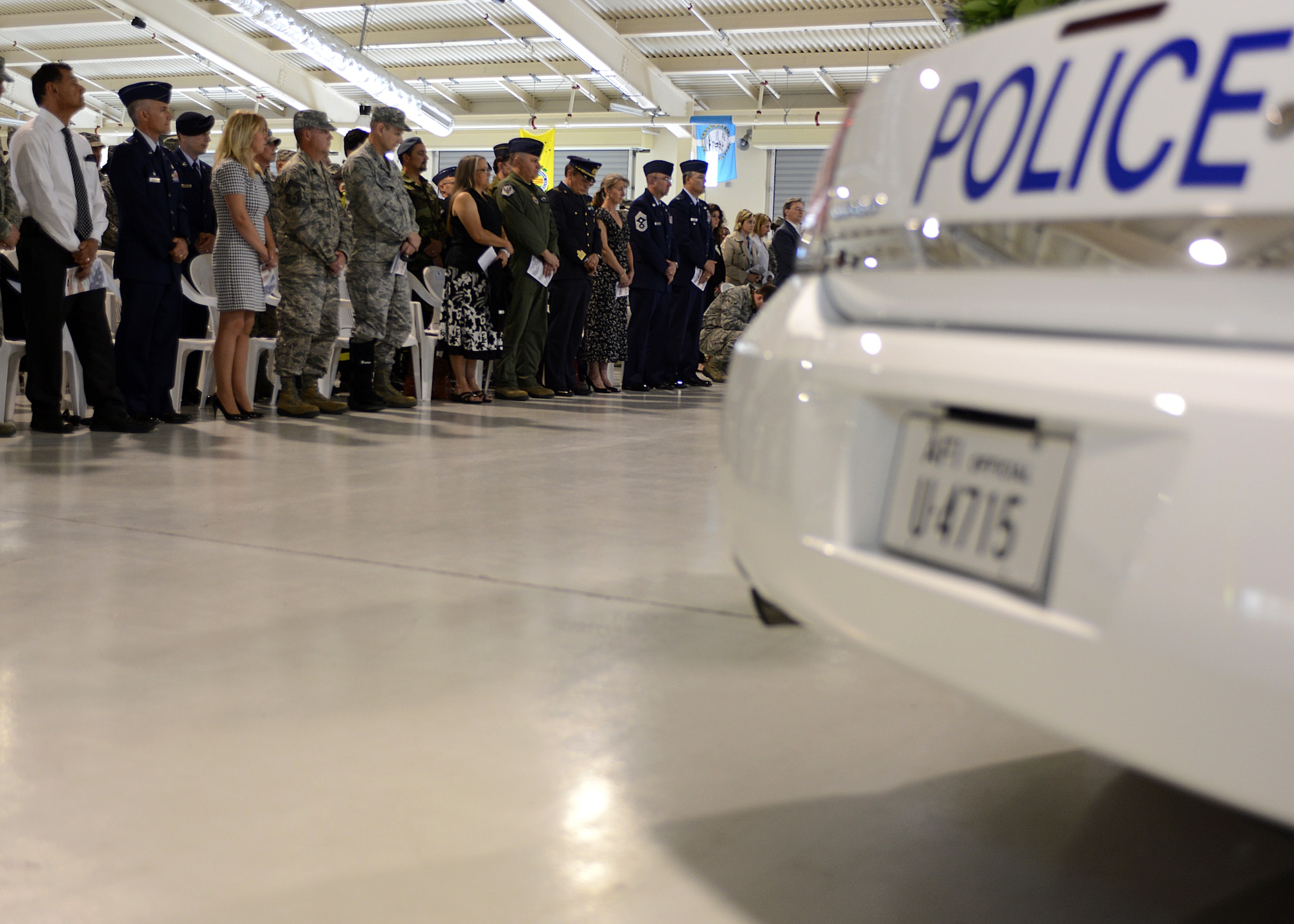 Hundreds of service members came together to honor Airman 1st Class Dennis A. Felton II, 31st Security Forces security response team member, during a memorial ceremony held June 11, 2013 at Aviano Air Base, Italy. Felton was killed in a motor vehicle crash which occurred near the base June 2. (U.S. Air Force photo/Staff Sgt. Ryan Whitney)