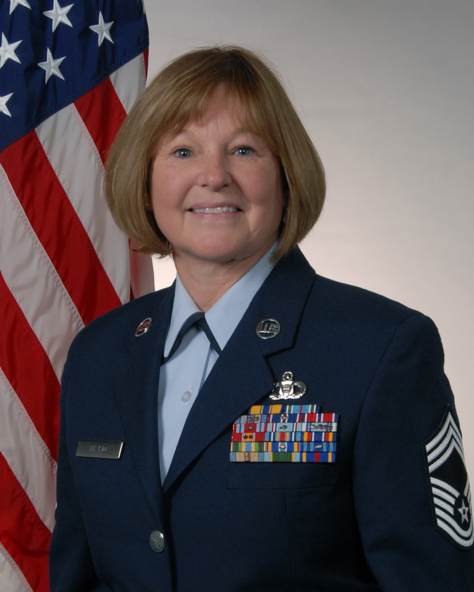 Official photo of Chief Master Sgt. Sue Thario. (U.S. Air National Guard photo by Senior Master Sgt. David Hawkins/Released)