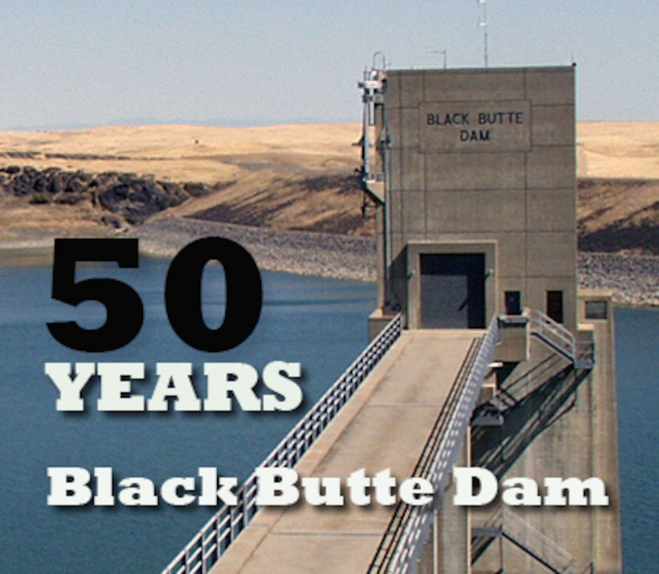 Dedicated in 1963, Black Butte Dam provides flood protection, water storage and recreation services to northern California.