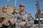 Sgt. 1st Class Timothy Nein, 39, with the Kentucky National Guard's 223rd Military Police Company, at Camp Taji, Iraq on Oct. 18, 2008. Nein was awarded the Distinguished Service Cross for his actions as a squad leader with the 617th Military Police Company during an ambush on March 20, 2005, during his second deployment. He is now serving on his third deployment. "I probably didn't have to be here this time, but I don't think that I would have missed it," Nein said. "We're helping transform the Iraqi police to be a more relevant force and a professional force."