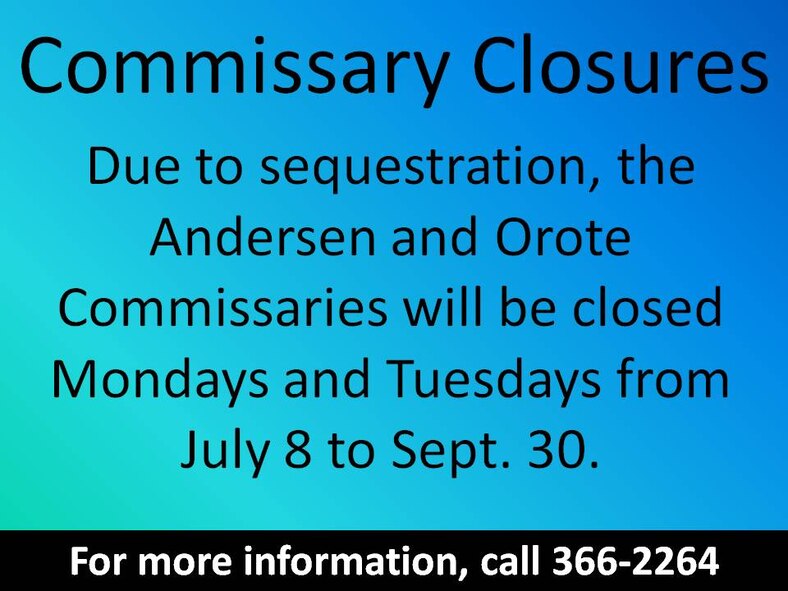 Commissary closure