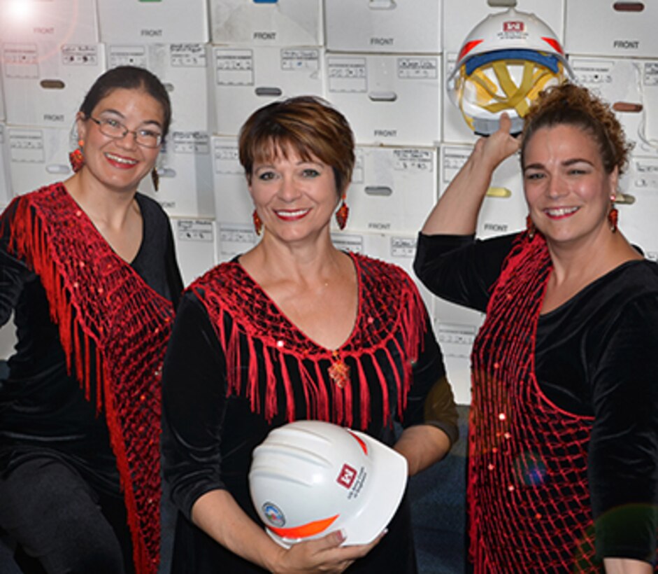Their choral concert in New York’s Carnegie Hall was a world away from their daily mission with the U.S. Army Corps of Engineers Sacramento District, but both tasks could lead to a future in “records.” From left to right are Robin Rosenau, Lynne Erickson and LaDonna Hulcy. (U.S. Army photo by Robert Kidd / Released)