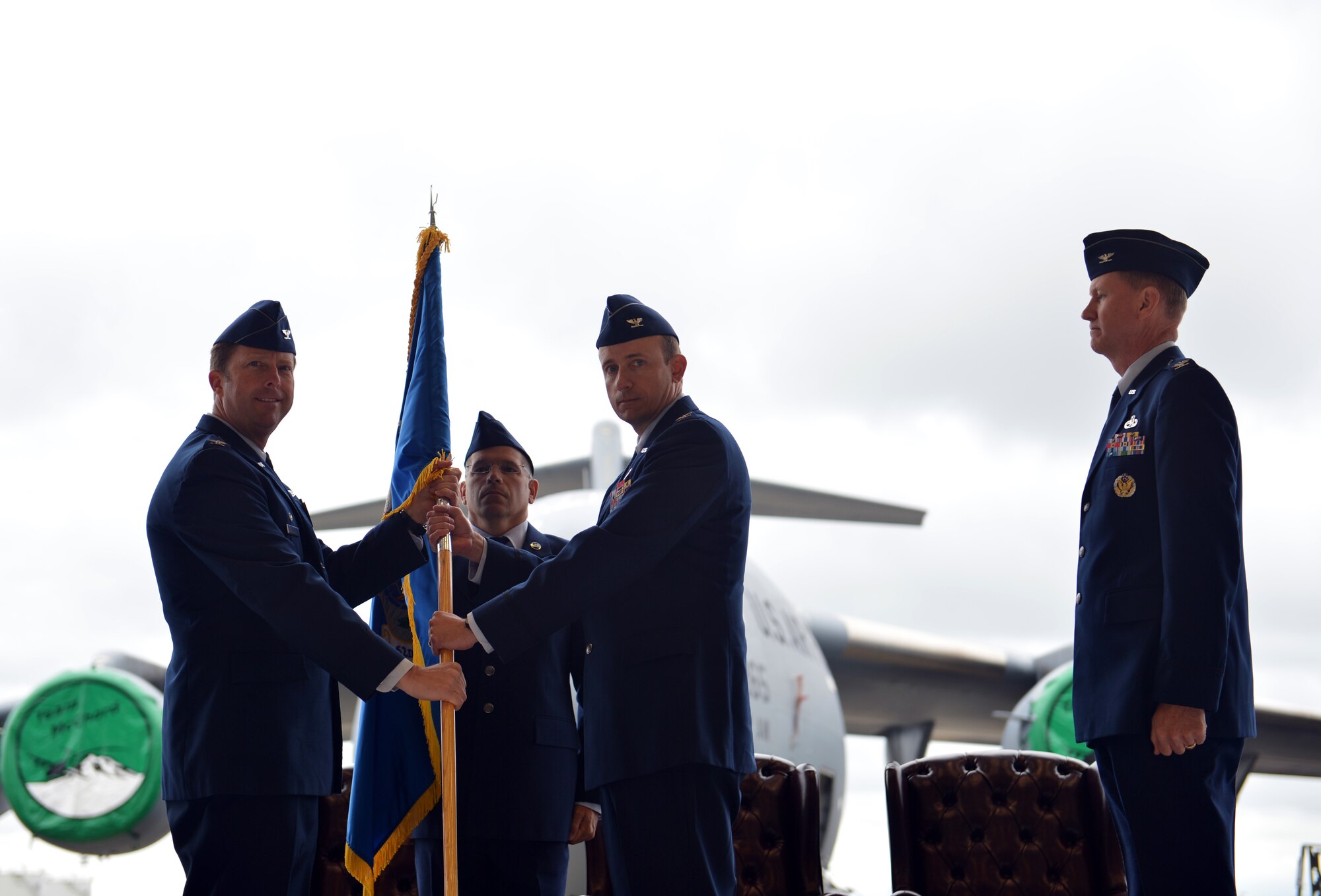 Col. Craig Gaddis takes command of the 62nd Maintenance Group June 14, 2013 at Joint Base Lewis-McChord, Wash. (U.S. Air Force photo/Staff Sgt. Jason Truskowski)
