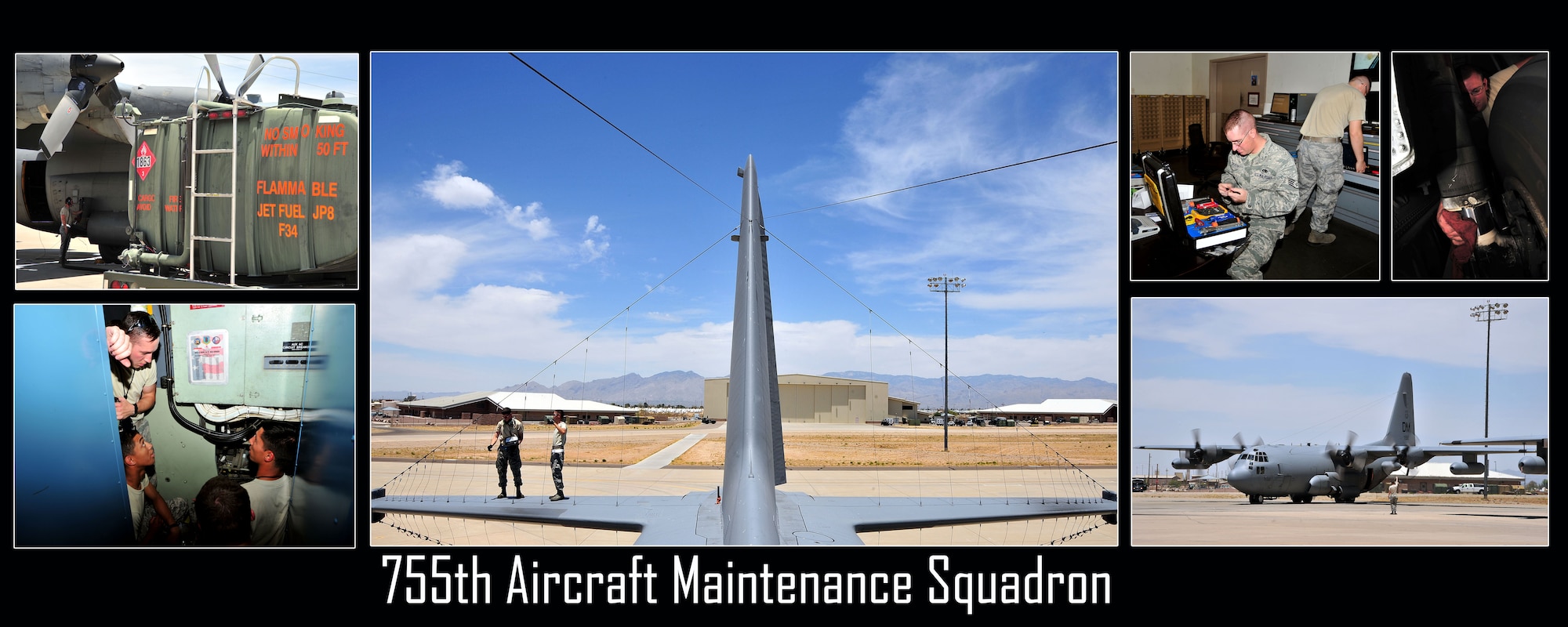 The 755th Aircraft Maintenance Squadron provides war-fighting commanders with combat ready EC-130H Compass Call aircraft to expeditiously execute information warfare and electronic attack operations. 