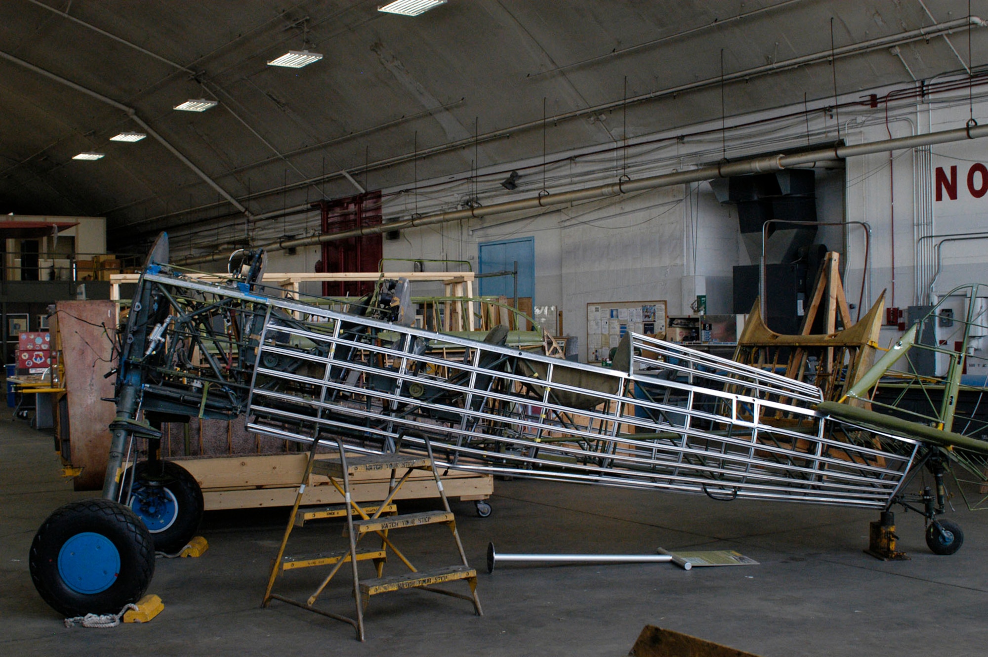 DAYTON, Ohio (06/2013) -- The PT-13D in the Restoration Hangar at the National Museum of the U.S. Air Force. (U.S. Air Force Photo)