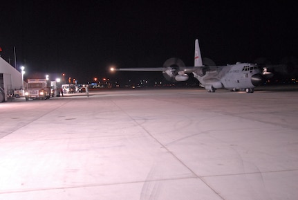Flight Doctor Maj. Janice McFall and the 463rd Red Devils out of Little Rock Air Force Base, AR. place Corpus Christi hospital patients and nursing home residents onboard the C-130 cargo plane "The Rock" in preparation for Hurricane Ike.  Maj. McFall and her crew are taking the evacuees to Dallas where they will  be cared for until Ike is no longer a threat.  




