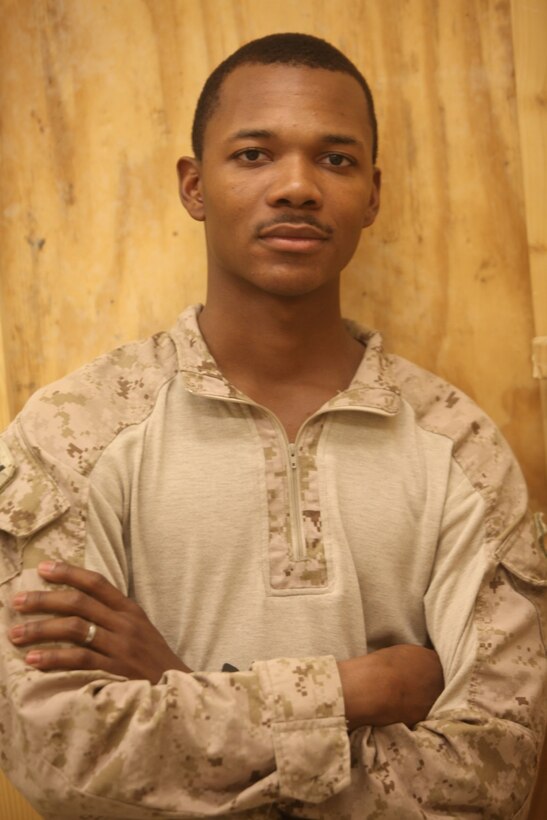 Petty Officer 2nd Class Marlon L. Best, with Headquarters and Service Company, 2nd Battalion, 8th Marine Regiment, Regimental Combat Team 7, is currently serving as the religious program specialist with the battalion. "Honestly, RP is probably the best rate--not in the Navy or Marine Corps--in the entire (Department of Defense)," said Best, a 22-year-old native of Cleveland. "I enjoy myself. I love helping Marines and other service members, and I wouldn't give that up for anything." (U.S. Marine Corps photo by Lance Cpl. Mel Johnson)