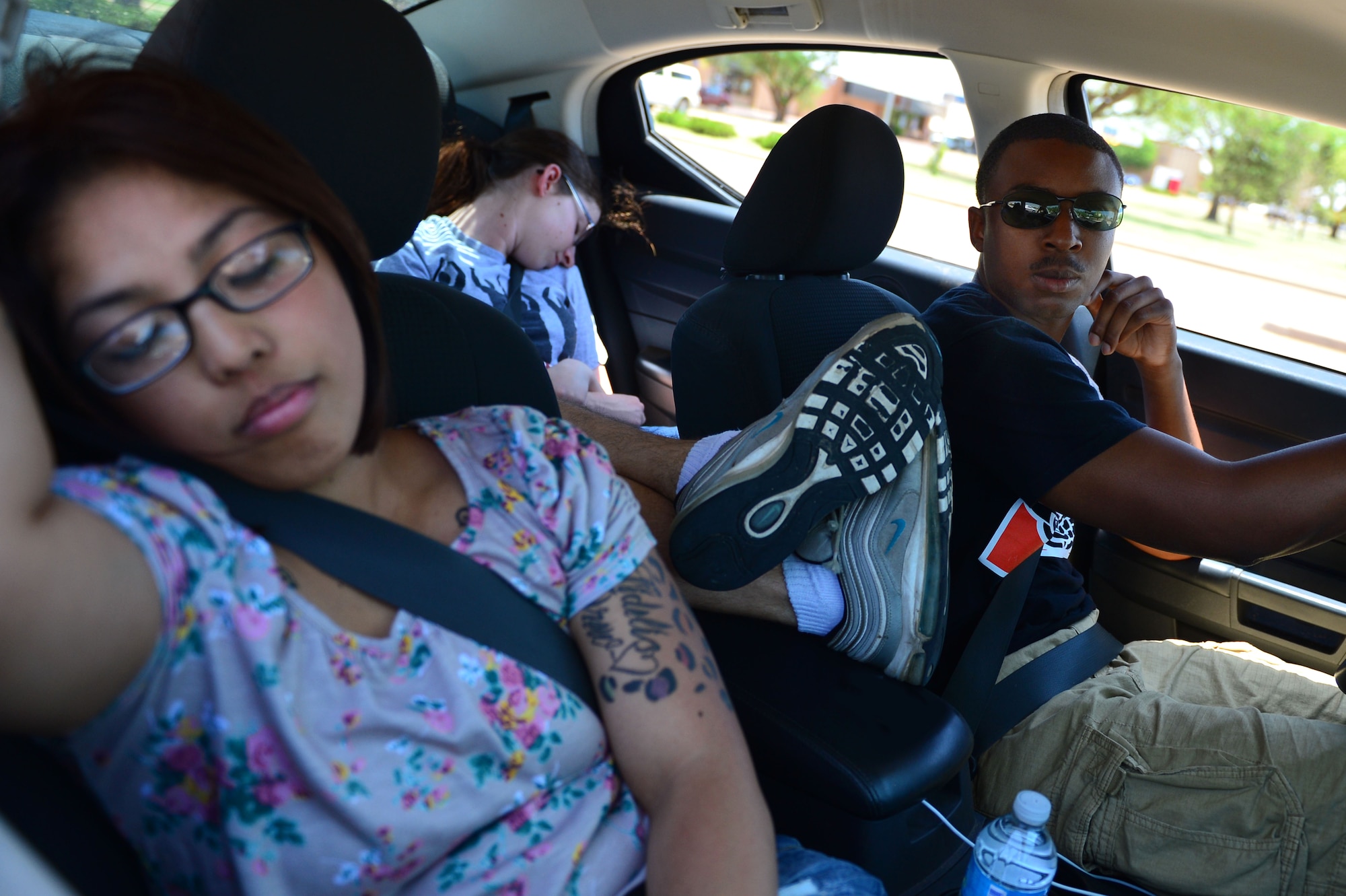 The summer months generally mean vacations and longer trips. Longer trips mean more time behind the wheel and increase the likelihood of fatigue and stress. Driving fatigued can be compared to driving impaired, such as driving under the influence of alcohol. If traveling in groups, never take "driving shifts" where the vehicle operator is the only one awake. (U.S. Air Force photo/Airman 1st Class Eboni Reece)