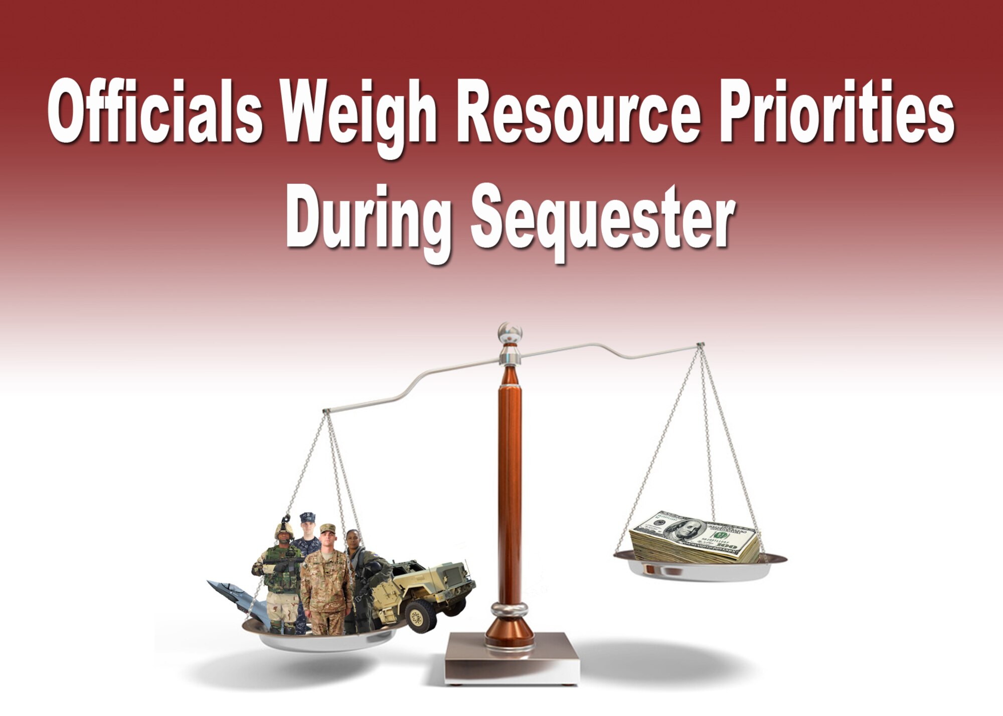 In light of recent budget woes, Defense Department officials are weighing resource priorities and moving toward the decision phase for the fiscal year 2014 budget, a Pentagon official said at the National Defense Industrial Association National Logistics Forum in Arlington, Va. June 14. (U.S. Air Force Illustration by Michael Dukes)
