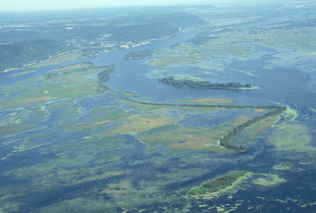 Pool 8 Islands, Phase I Habitat Rehabilitation and Enhancement Project was completed in 1993 restoring 643 acres of aquatic habitat.