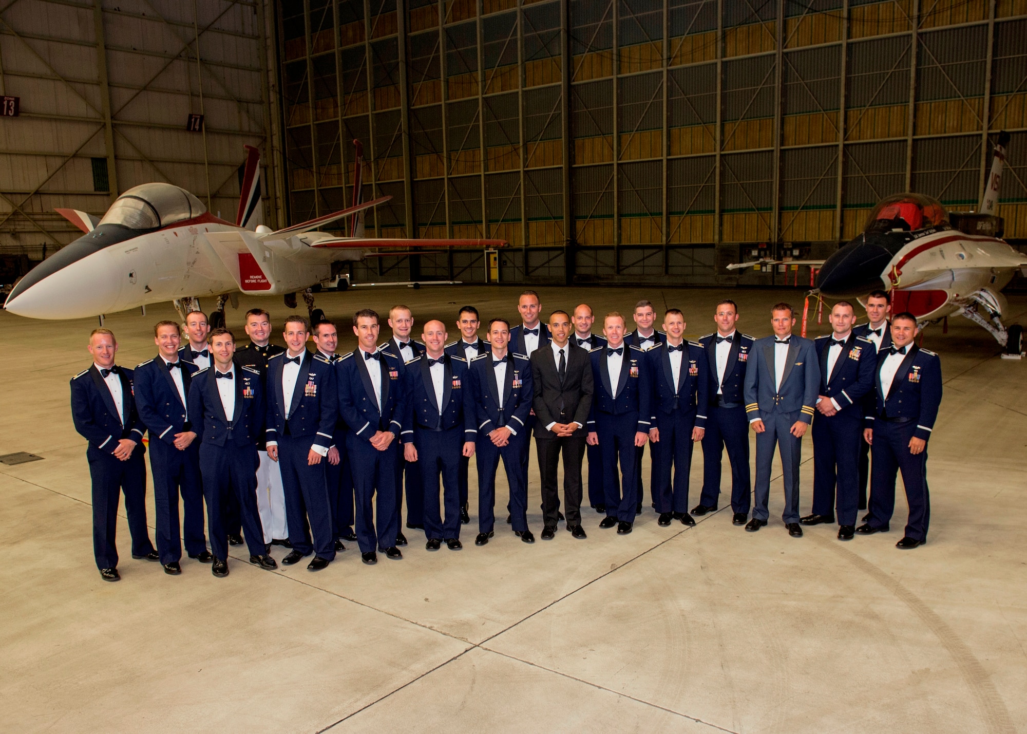 USAF Test Pilot School Class 12B (U.S. Air Force photo by Edward Cannon)
