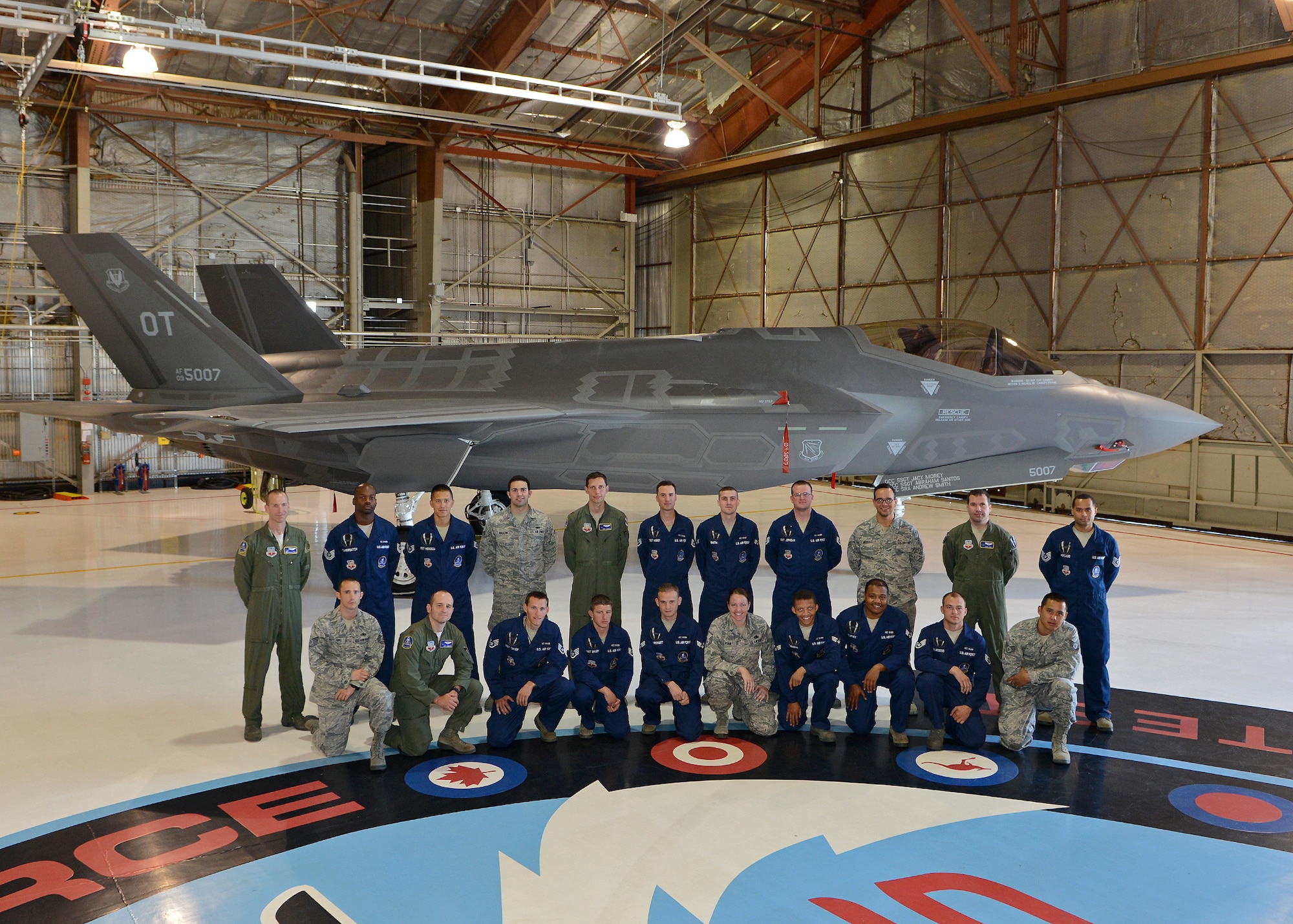 The 31st Test and Evaluation Squadron recently honored 16 dedicated crew chiefs during a recognition ceremony in Hangar 1810 June 14. The ceremony marked a milestone that coincided with the squadron’s recent acquisition of its first F-35 Lightning II aircraft specifically assigned for operational test and evaluation. (U.S. Air Force photo by Jet Fabara)