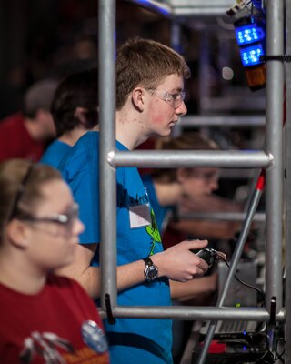 A Lebanon, N.H., Robotics Team 95 team member.               