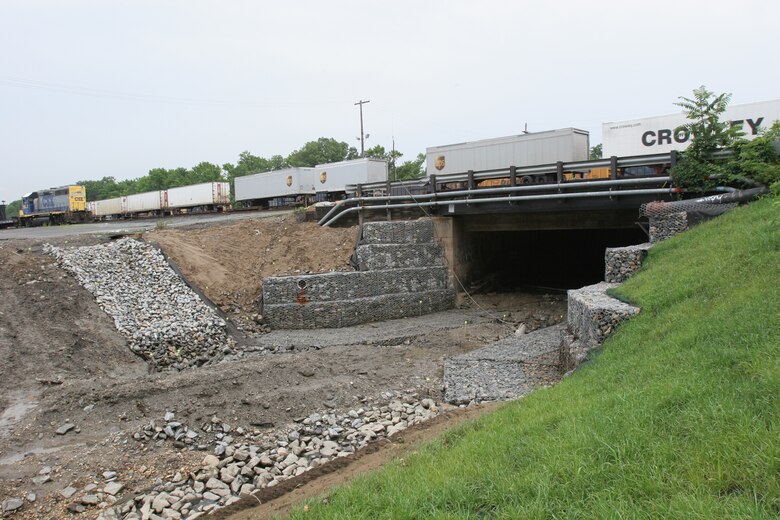 Work on the upper reach of Little Mill Creek was completed in 2007 and included channel improvements from the Kirkwood Highway Bridge to the CSX Wilsmere Railroad Yard Bridge. Work on the lower reach will consist of deepening and widening the existing channel to increase flow capacity and reduce flood damages to more than fifty businesses and commercial properties along Germay and Brookside Drives. 
