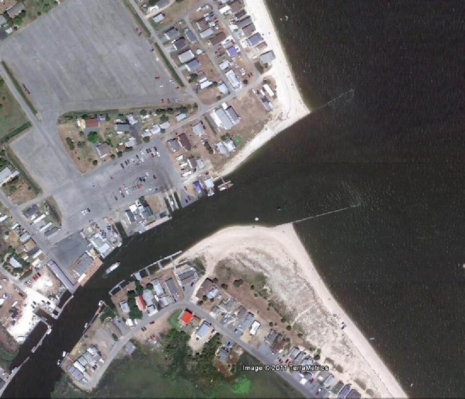 The Murderkill River project provides for a channel 7 feet deep at mean low water, 60 feet wide in Delaware Bay to mouth, and then 60 feet wide to Frederica, 7.5 miles above mouth. The total length of section included in project is about 8.5 miles