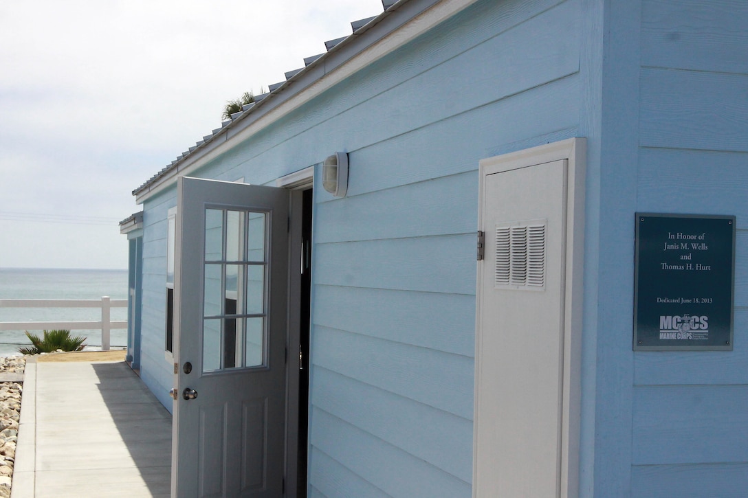 Organizations and companies like the San Diego Nice Guys, Lowes, and the La Jolla and Rancho rotaries contributed time and money to help build four new beach cottages, June 18, for the recreational use of Marines, sailors and their families. 

