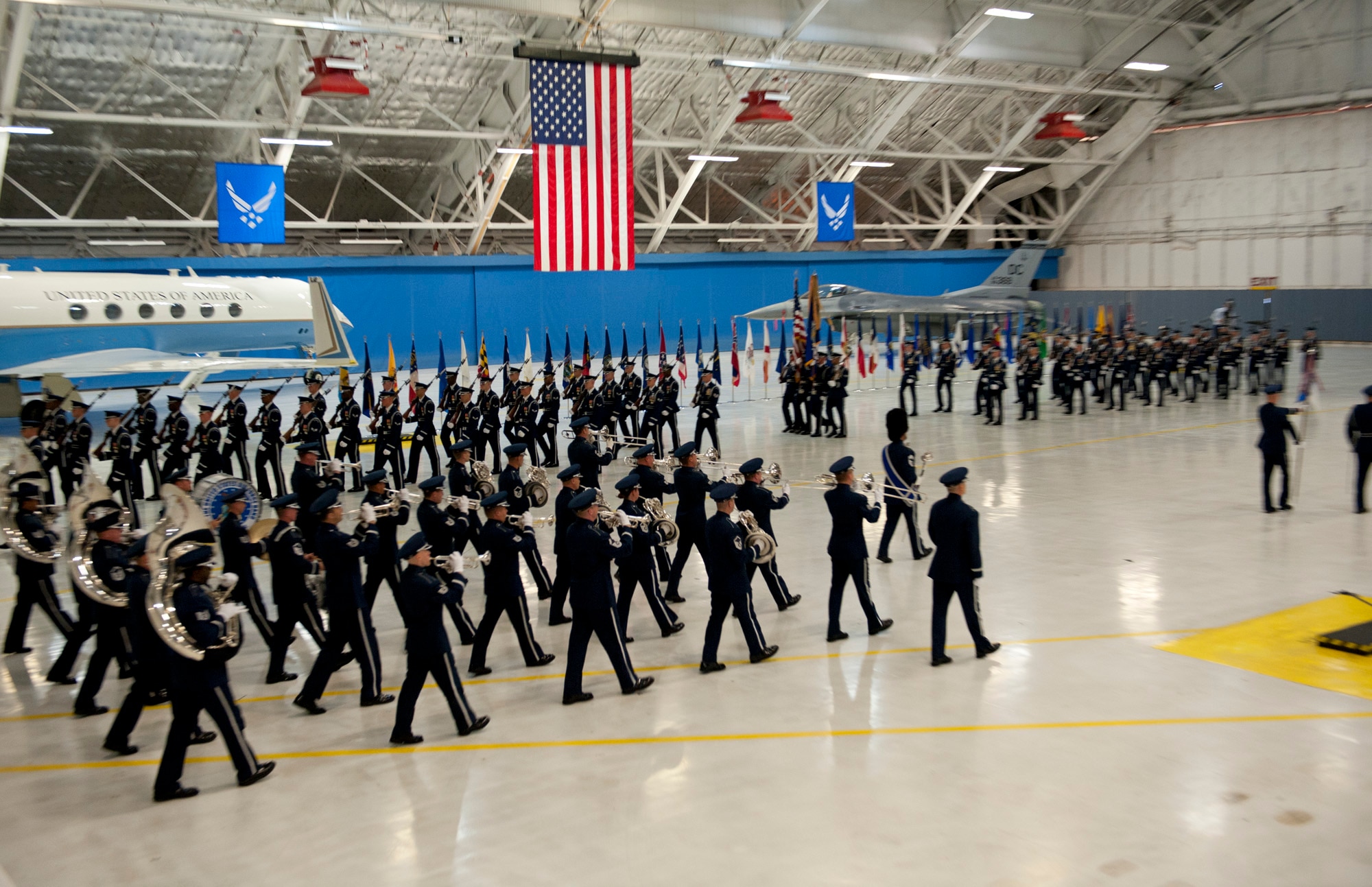 Secretary of the Air Force Michael Donley addresses the audience during a farewell ceremony, June 21, 2013, at Joint Base Andrews, Md. Donley was confirmed as the 22nd secretary of the Air Force, Oct. 2, 2008. He had been serving as the acting secretary since June of that year, as well as for seven months in 1993, making him the longest-serving secretary of the Air Force in the service’s history. (U.S. Air Force photo/Senior Airman Carlin Leslie)
