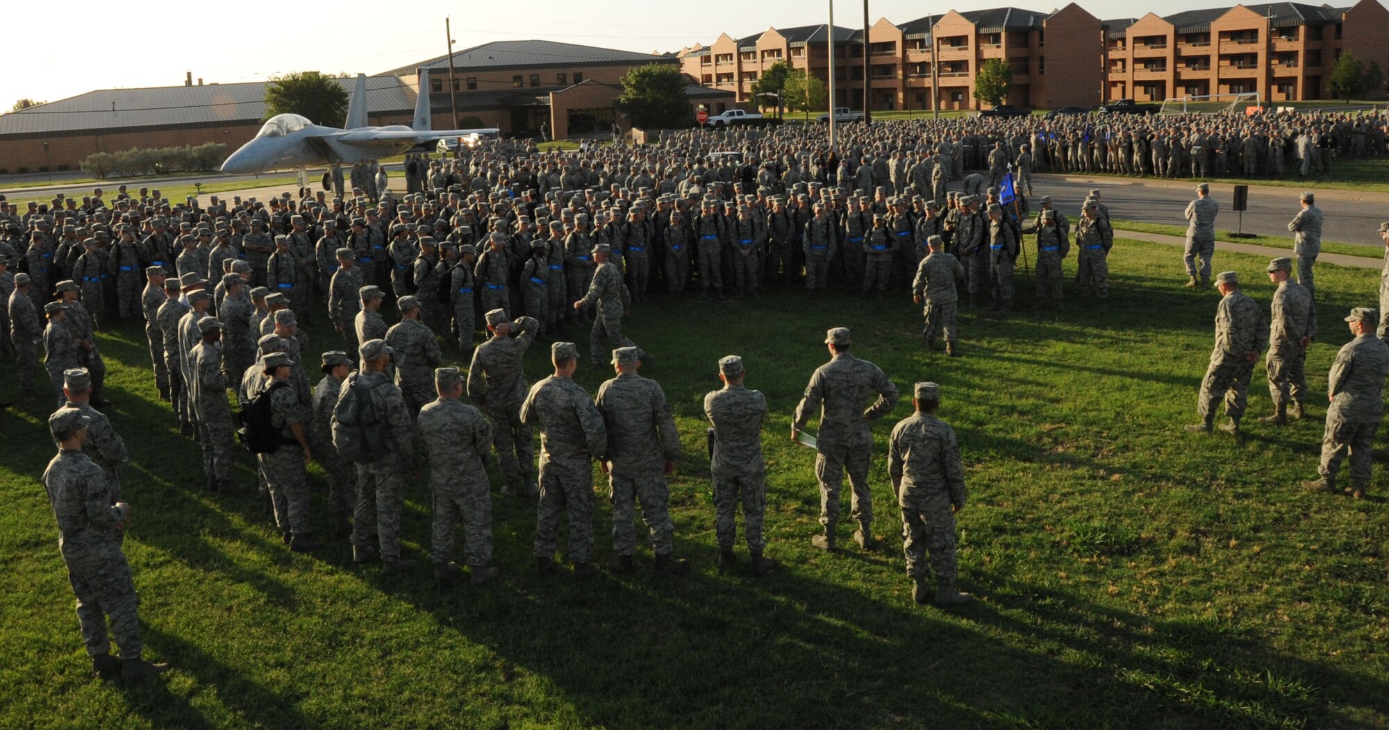 Over 2000 Airmen took part in Operation REAL June 21, which stands for respect, equality, accountability and leadership. Operation REAL was part of an Air Education and Training Command directive to focus on combating sexual assault in the Air Force. (U.S. Air Force photo by Airman 1st Class Jelani Gibson) 