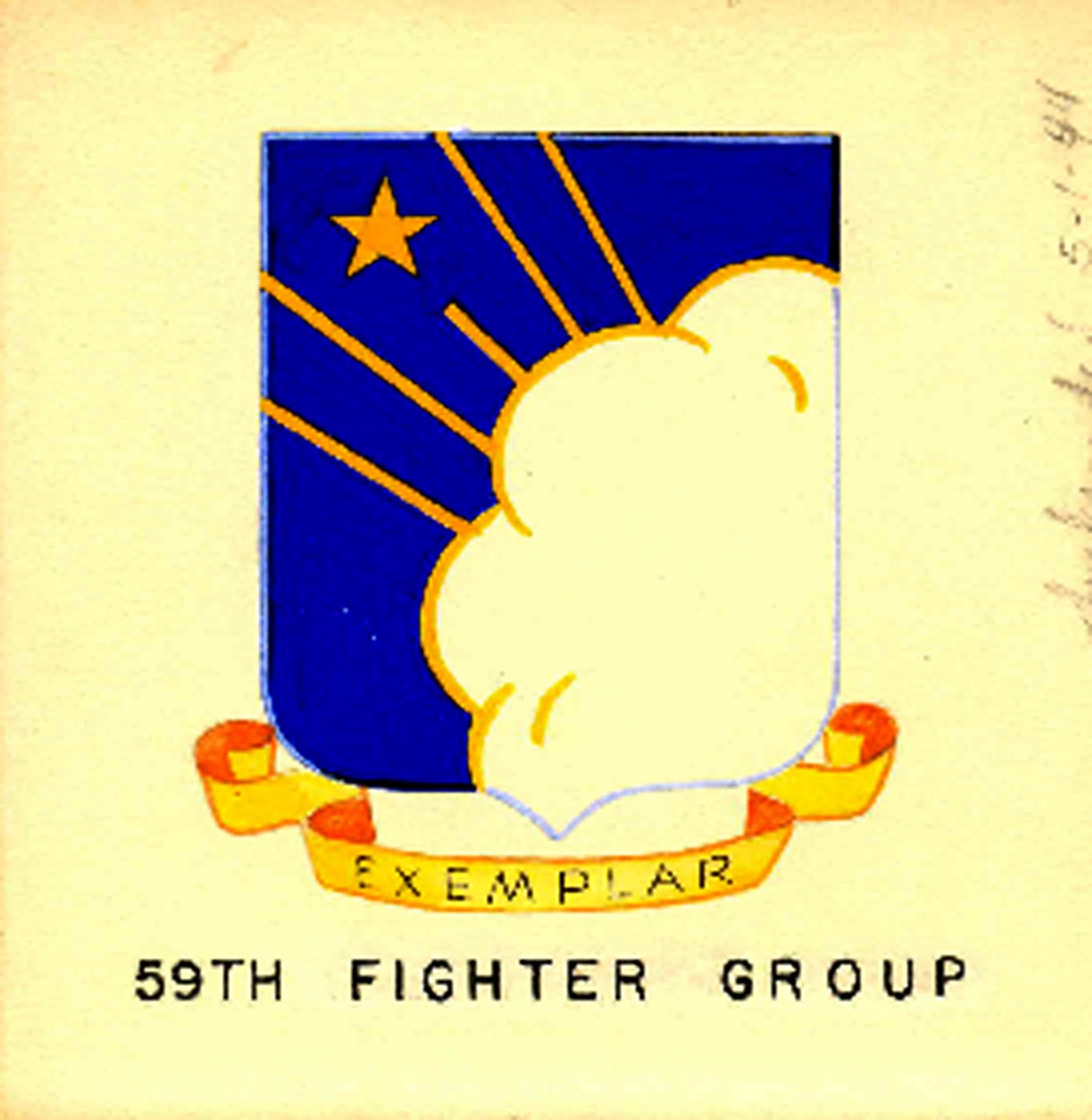 Courtesy illustration of the 59th Fighter Group emblem.